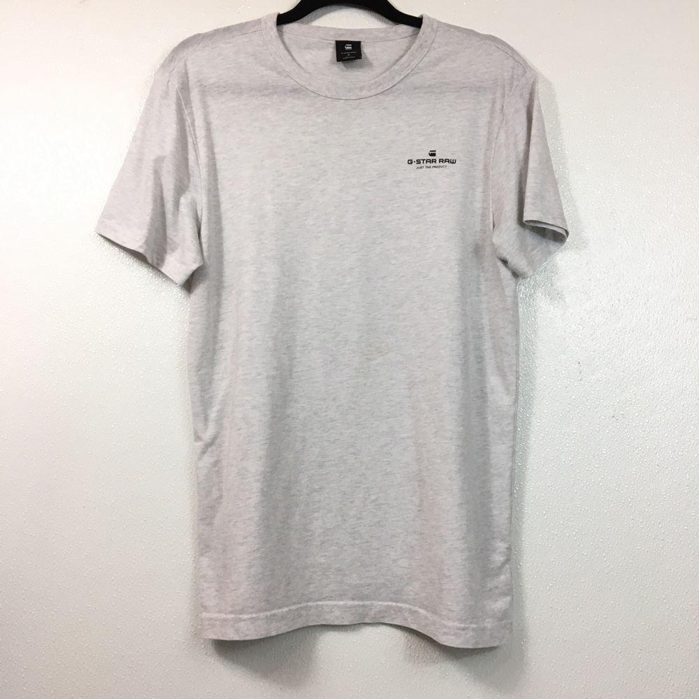 G-STAR RAW HEATHERED GRAY MENS T-SHIRT SZ SMALL